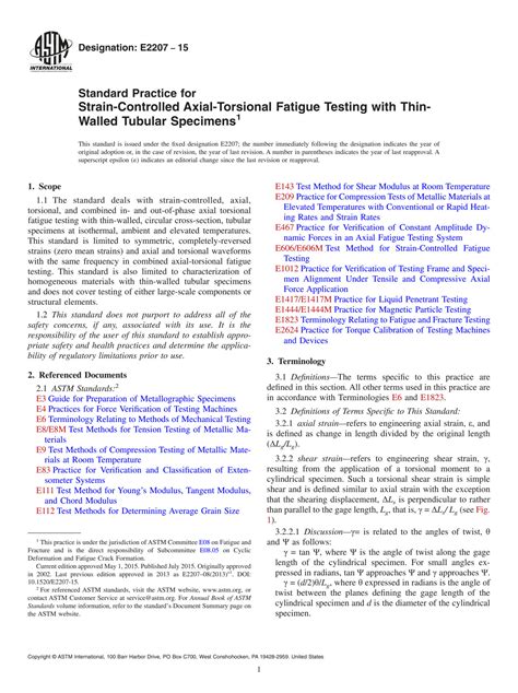 strain controlled axial torsion testing